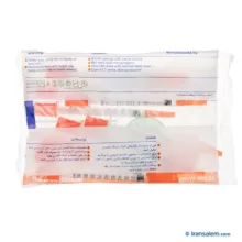 سرنگ انسولین یکپارچه 1ml حلما طب