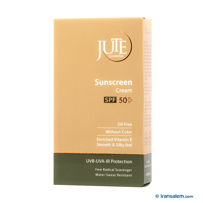 کرم ضد آفتاب SPF 50 مناسب پوست چرب ژوت بسته بندی محصول