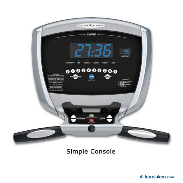 تردمیل ویژن T9550 همراه با کنسول ساده